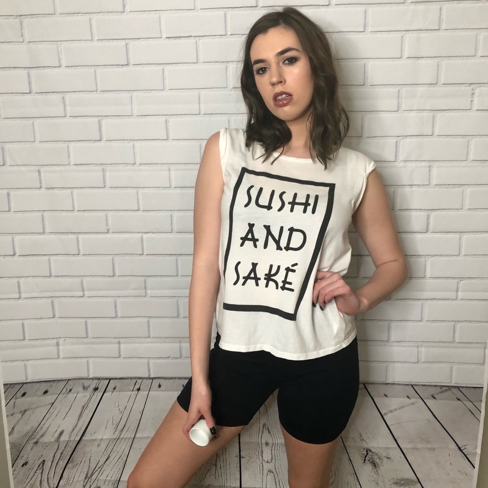 MINKPINK Sushi and Sake muscle tee - Picture 4 of 4